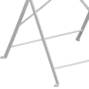 Flash Furniture CO-4-WH-GG 30" Round Folding Patio Table w/ Rain Flower Design Top - Steel, White thumbnail 5