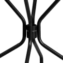 Flash Furniture CO-7-BK-GG 35 1/4" Round Patio Table w/ Rain Flower Design Top & Umbrella Hole - Steel, Black thumbnail 5