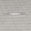 Flash Furniture CO-7-SIL-GG 35 1/4" Round Patio Table w/ Rain Flower Design Top & Umbrella Hole - Steel, Light Gray thumbnail 7