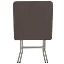 Flash Furniture DAD-FT60-GG 23 1/2" Square Folding  Table w/ Brown Rattan Top, 29"H thumbnail 4