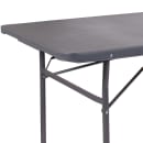 Flash Furniture DAD-LF-183Z-DG-GG Rectangular Folding Table w/ Dark Gray Plastic Top - 72"W x 30"D x 29"H thumbnail 7