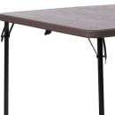 Flash Furniture DAD-LF-86-GG 34" Square Folding Table w/ Wood Grain Plastic Top, 28 1/2"H thumbnail 7