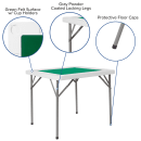 Flash Furniture DAD-MJZ-88-GG 34 1/2" Square Folding Game Table w/ Green Felt Surface, 29"H thumbnail 6