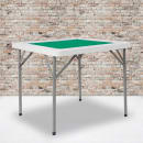 Flash Furniture DAD-MJZ-88-GG 34 1/2" Square Folding Game Table w/ Green Felt Surface, 29"H thumbnail 9