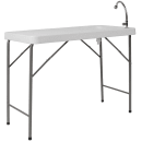 Flash Furniture DAD-PYZ-116-GG Rectangular Folding Table w/ Granite White Plastic Top - 45"W x 23"D x 34"H thumbnail 3