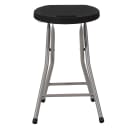 Flash Furniture DAD-YCD-30-GG Folding Stool w/ Black Plastic Seat - Titanium Frame thumbnail 3