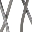 Flash Furniture DAD-YCD-30-GG Folding Stool w/ Black Plastic Seat - Titanium Frame thumbnail 5