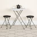 Flash Furniture DAD-YCD-30-GG Folding Stool w/ Black Plastic Seat - Titanium Frame thumbnail 9