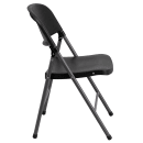 Flash Furniture DAD-YCD-50-GG Folding Chair w/ Black Plastic Back & Seat - Steel Frame, Charcoal thumbnail 3