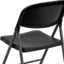 Flash Furniture DAD-YCD-50-GG Folding Chair w/ Black Plastic Back & Seat - Steel Frame, Charcoal thumbnail 8