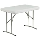 Flash Furniture DAD-YCZ-103-GG Folding Table & (2) Benches Set - White Plastic Top, 41"W x 25 1/2"D x 28 1/2"H thumbnail 5