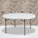Flash Furniture DAD-YCZ-152R-GW-GG 59 3/4" Round Folding Table w/ Granite White Plastic Top, 28 3/4"H thumbnail 5