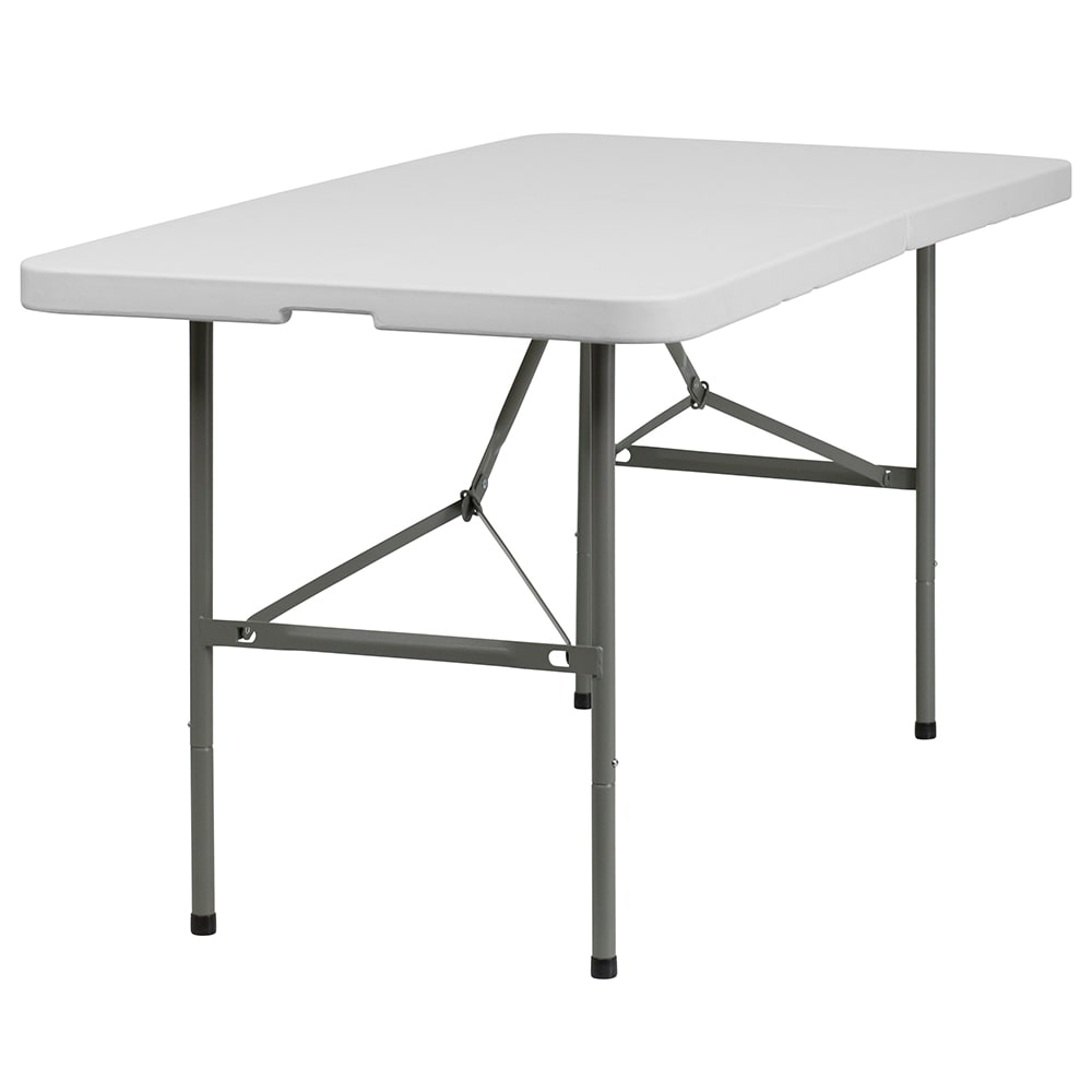 Flash Furniture DAD-YCZ-152Z-GG Rectangular Folding Table w/ Granite White Plastic Top - 60"W x 30"D x 29"H