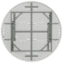Flash Furniture DAD-YCZ-154-GW-GG 60" Round Folding Table w/ White Plastic Top, 29"H thumbnail 3