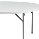 Flash Furniture DAD-YCZ-154-GW-GG 60" Round Folding Table w/ White Plastic Top, 29"H thumbnail 5