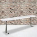 Flash Furniture DAD-YCZ-244-2-GW-GG Rectangular Folding Table w/ Granite White Plastic Top - 96"W x 18"D x 29"H thumbnail 5