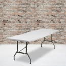 Flash Furniture DAD-YCZ-244-GW-GG Rectangular Folding Table w/ Granite White Plastic Top - 96"W x 30"D x 29"H thumbnail 5