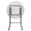 Flash Furniture DAD-YCZ-80R-1-SM-GW-GG 24" Round Folding Table w/ Granite White Plastic Top, 29 3/8"H thumbnail 3