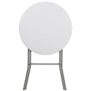 Flash Furniture DAD-YCZ-80R-2-BAR-GW-GG 31 1/4" Round Folding Table w/ Granite White Plastic Top, 43 3/4"H thumbnail 4