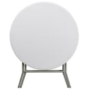 Flash Furniture DAD-YCZ-80R-GW-GG 31 1/2" Round Folding Table w/ Granite White Plastic Top, 30"H thumbnail 4