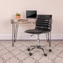Flash Furniture DS-512B-BK-GG Swivel Task Chair w/ Low Back - Black Vinyl Upholstery thumbnail 10