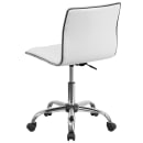 Flash Furniture DS-512B-WH-GG Swivel Task Chair w/ White Vinyl Back & Seat - Chrome Base w/ Casters thumbnail 5