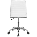 Flash Furniture DS-512B-WH-GG Swivel Task Chair w/ White Vinyl Back & Seat - Chrome Base w/ Casters thumbnail 6
