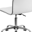 Flash Furniture DS-512B-WH-GG Swivel Task Chair w/ White Vinyl Back & Seat - Chrome Base w/ Casters thumbnail 9