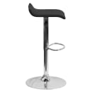 Flash Furniture DS-801-CONT-BK-GG Swivel Bar Stool w/ Low Back & Black Vinyl Seat, Chrome thumbnail 3