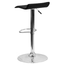 Flash Furniture DS-801-CONT-BK-GG Swivel Bar Stool w/ Low Back & Black Vinyl Seat, Chrome thumbnail 4