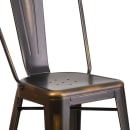 Flash Furniture ET-3534-24-COP-GG Counter Height Bar Stool w/ Curved Back & Metal Seat, Distressed Copper thumbnail 7