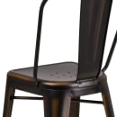 Flash Furniture ET-3534-24-COP-GG Counter Height Bar Stool w/ Curved Back & Metal Seat, Distressed Copper thumbnail 8