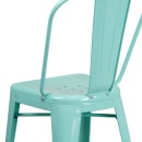 Flash Furniture ET-3534-24-MINT-GG Counter Height Bar Stool w/ Curved Back & Metal Seat, Mint thumbnail 8