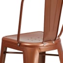 Flash Furniture ET-3534-24-POC-GG Counter Height Bar Stool w/ Curved Back & Metal Seat, Copper thumbnail 8