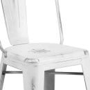 Flash Furniture ET-3534-24-WH-GG Counter Height Bar Stool w/ Curved Back & Metal Seat, Distressed White thumbnail 7