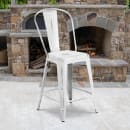Flash Furniture ET-3534-24-WH-GG Counter Height Bar Stool w/ Curved Back & Metal Seat, Distressed White thumbnail 9