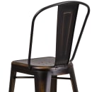 Flash Furniture ET-3534-30-COP-GG Bar Stool w/ Curved Back & Metal Seat, Distressed Copper thumbnail 8