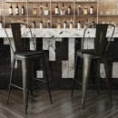 Flash Furniture ET-3534-30-COP-PL1B-GG Counter Height Bar Stool w/ Curved Back & 30" Wood Seat, Copper thumbnail 4