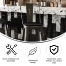 Flash Furniture ET-3534-30-COP-PL1B-GG Counter Height Bar Stool w/ Curved Back & 30" Wood Seat, Copper thumbnail 5