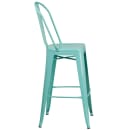 Flash Furniture ET-3534-30-MINT-GG Bar Stool w/ Curved Back & Metal Seat, Mint thumbnail 3