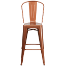 Flash Furniture ET-3534-30-POC-GG Bar Stool w/ Curved Back & Metal Seat, Copper thumbnail 5