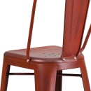 Flash Furniture ET-3534-30-RD-GG Bar Stool w/ Curved Back & Metal Seat, Distressed Kelly Red thumbnail 8