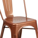 Flash Furniture ET-3534-POC-GG Stacking Chair w/ Vertical Slat Back - Metal, Copper thumbnail 7