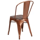 Flash Furniture ET-3534-POC-WD-GG Stacking Chair w/ Vertical Slat Back & Wood Seat - Metal, Copper thumbnail 3