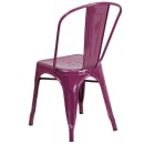 Flash Furniture ET-3534-PUR-GG Stacking Chair w/ Vertical Slat Back - Metal, Purple thumbnail 4