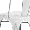 Flash Furniture ET-3534-WH-GG Stacking Chair w/ Vertical Slat Back - Distressed Metal, White thumbnail 8