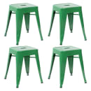 Flash Furniture ET-BT3503-18-GN-GG Stacking Backless Dining Stool - Iron, Green thumbnail 2