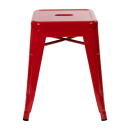 Flash Furniture ET-BT3503-18-RED-GG Stacking Backless Dining Stool - Iron, Red thumbnail 6