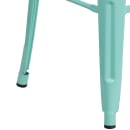 Flash Furniture ET-BT3503-24-CB-WD-GG Counter Height Backless Bar Stool w/ Wood Seat, Crystal Teal Blue thumbnail 3