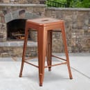 Flash Furniture ET-BT3503-24-POC-GG Counter Height Backless Bar Stool w/ Metal Seat, Copper thumbnail 6